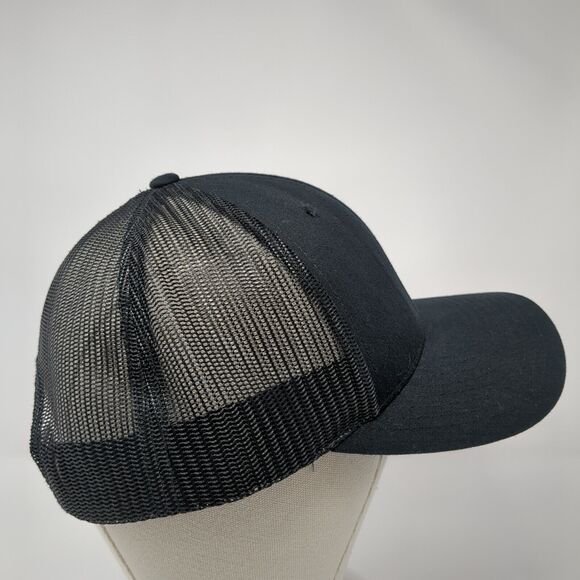 TGE Snapbnack Trucker Hat Black M/L Adjustable Embroidered Mesh Back Richardson - Picture 4 of 9